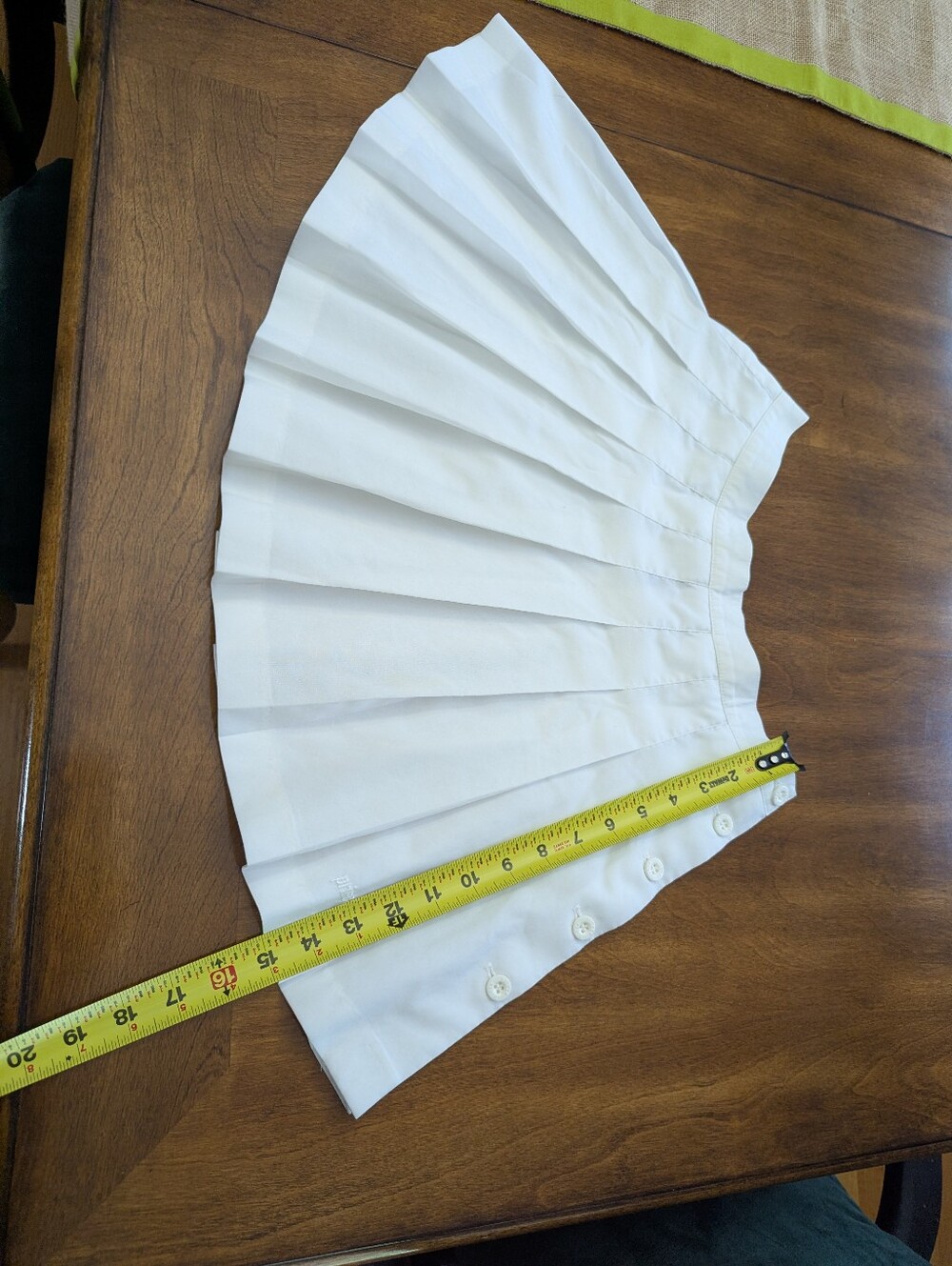 Vintage Prince white Pleated Golf Tennis Mini Skirt 8 made in USA
